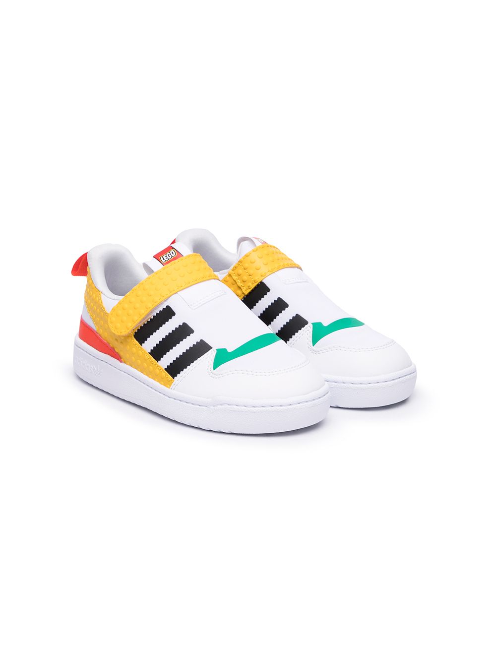 фото Adidas kids кроссовки forum 360 в стиле колор-блок