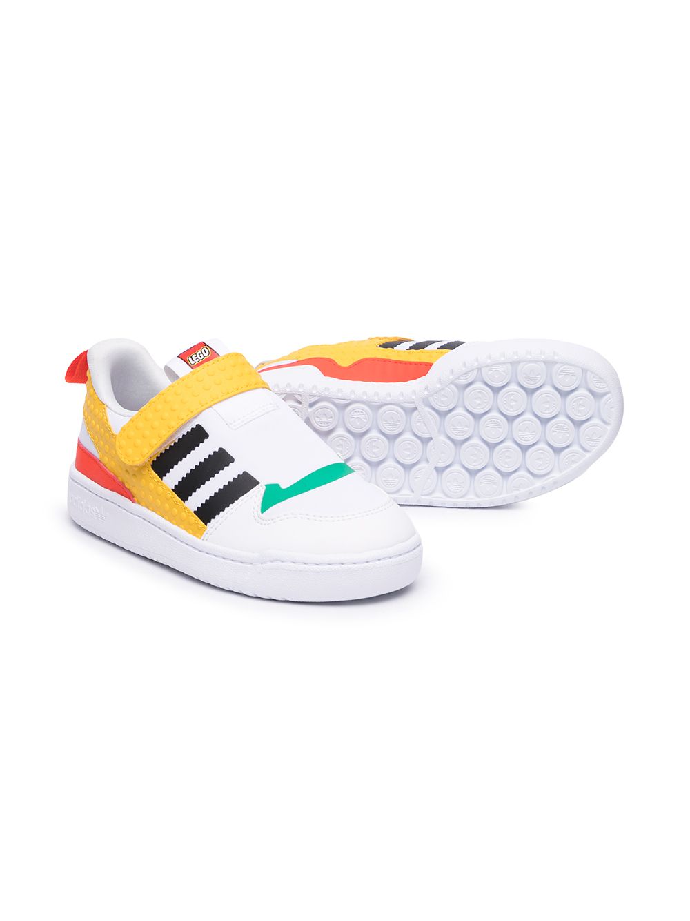 фото Adidas kids кроссовки forum 360 в стиле колор-блок