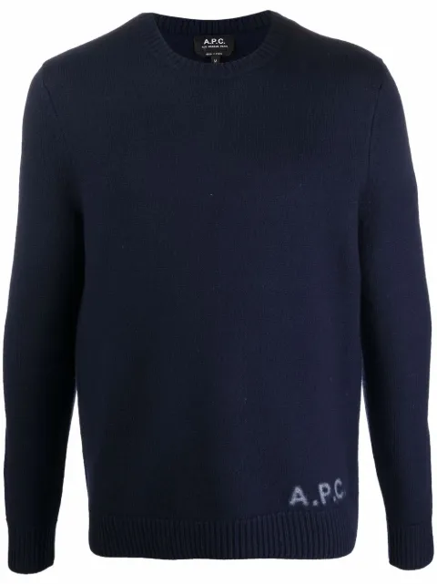 A.P.C. logo print jumper