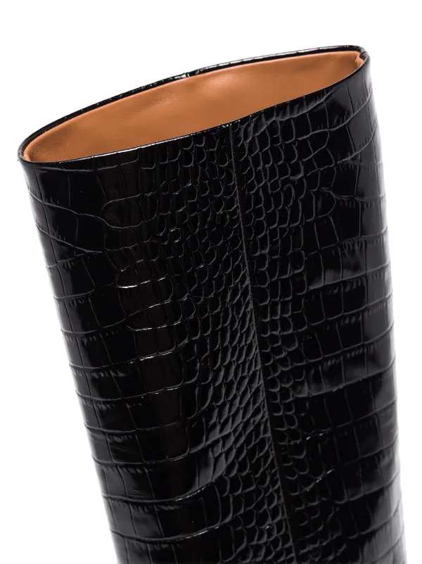 Paris Texas crocodile-embossed Boots | Black | FARFETCH