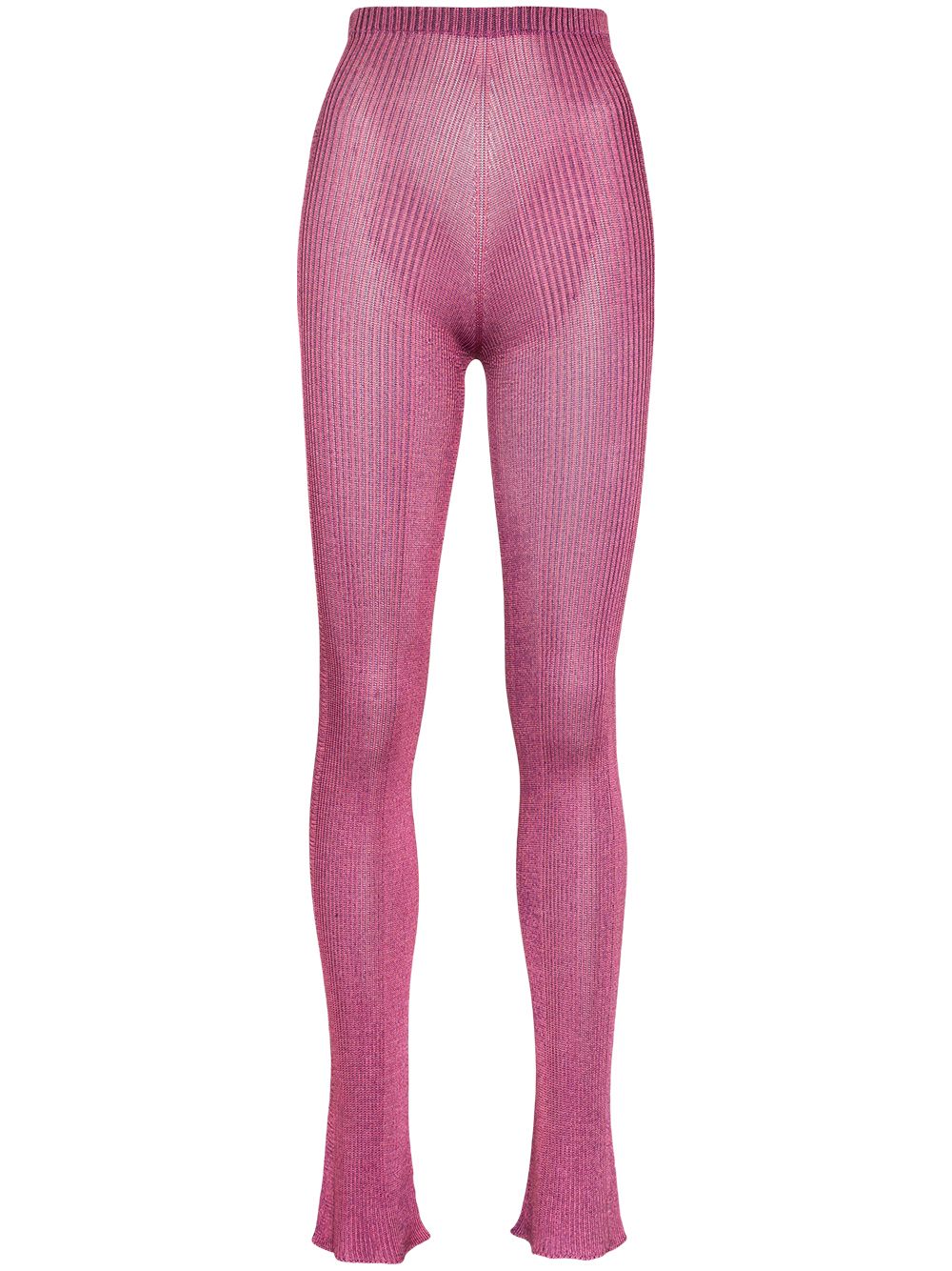 

Isa Boulder high-waist fine-ribbed leggings - Pink