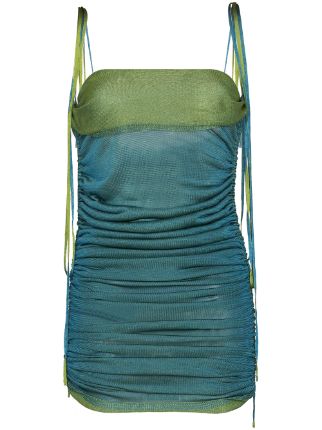 Isa Boulder Reversible Skin Ruched Mini Dress - Farfetch