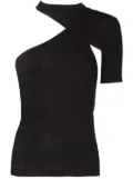RTA Azalea asymmetric T-shirt - Black