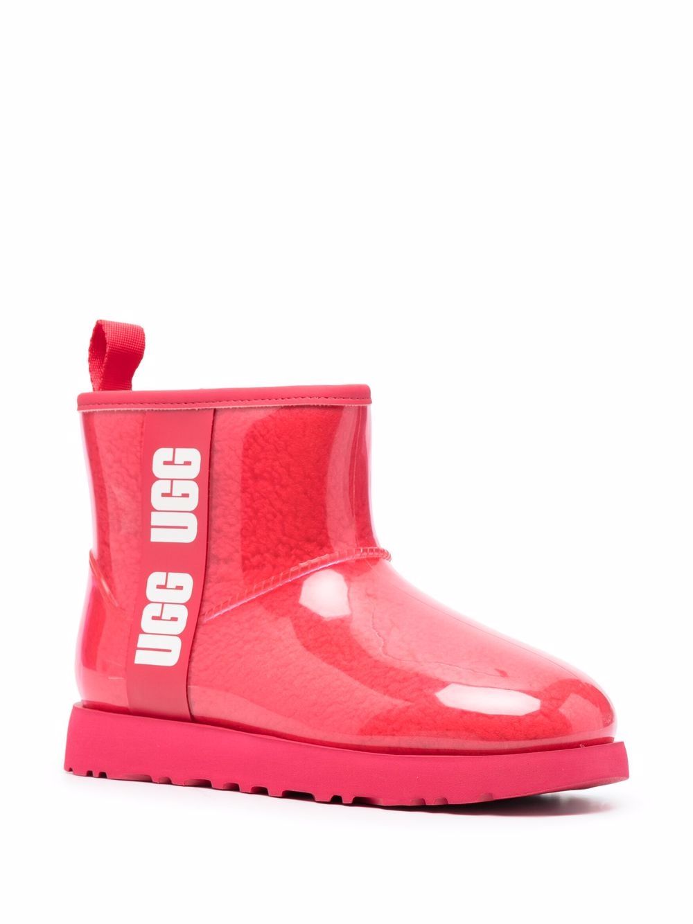 фото Ugg logo-print vinyl boots