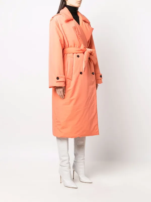 msgm denim trench coat