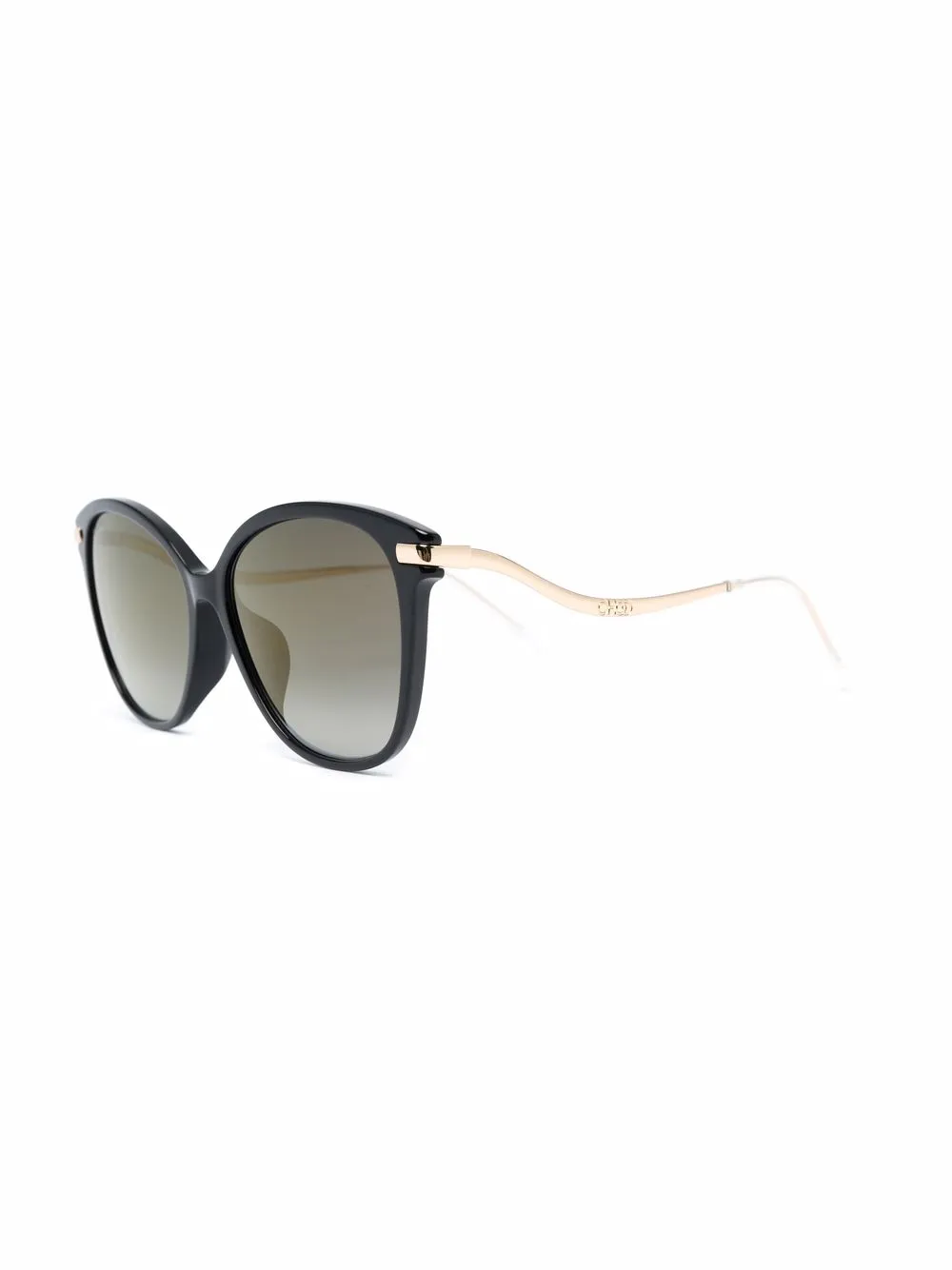 Jimmy Choo Eyewear Zonnebril met cat-eye montuur - Goud
