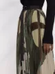 sacai camouflage-print pleated skirt