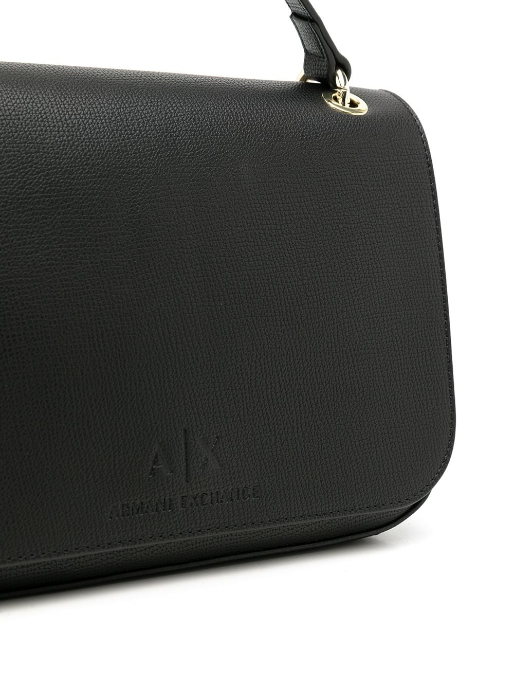 Armani Exchange embossed-logo faux-leather Crossbody Bag - Farfetch