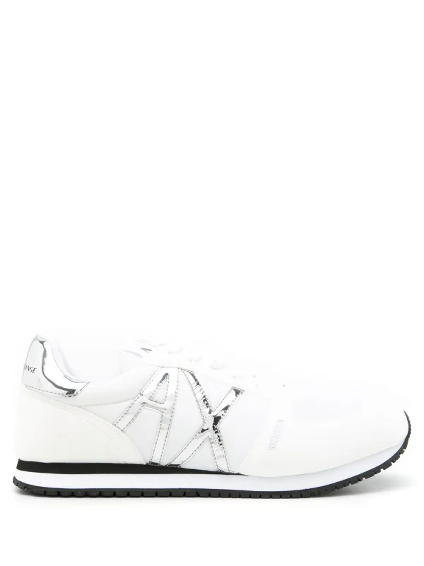 *ARMANI EXCHANGE*ロゴ メタリック加工 スニーカー Armani Exchange メタリックロゴ スニーカー 通販 - FARFETCH