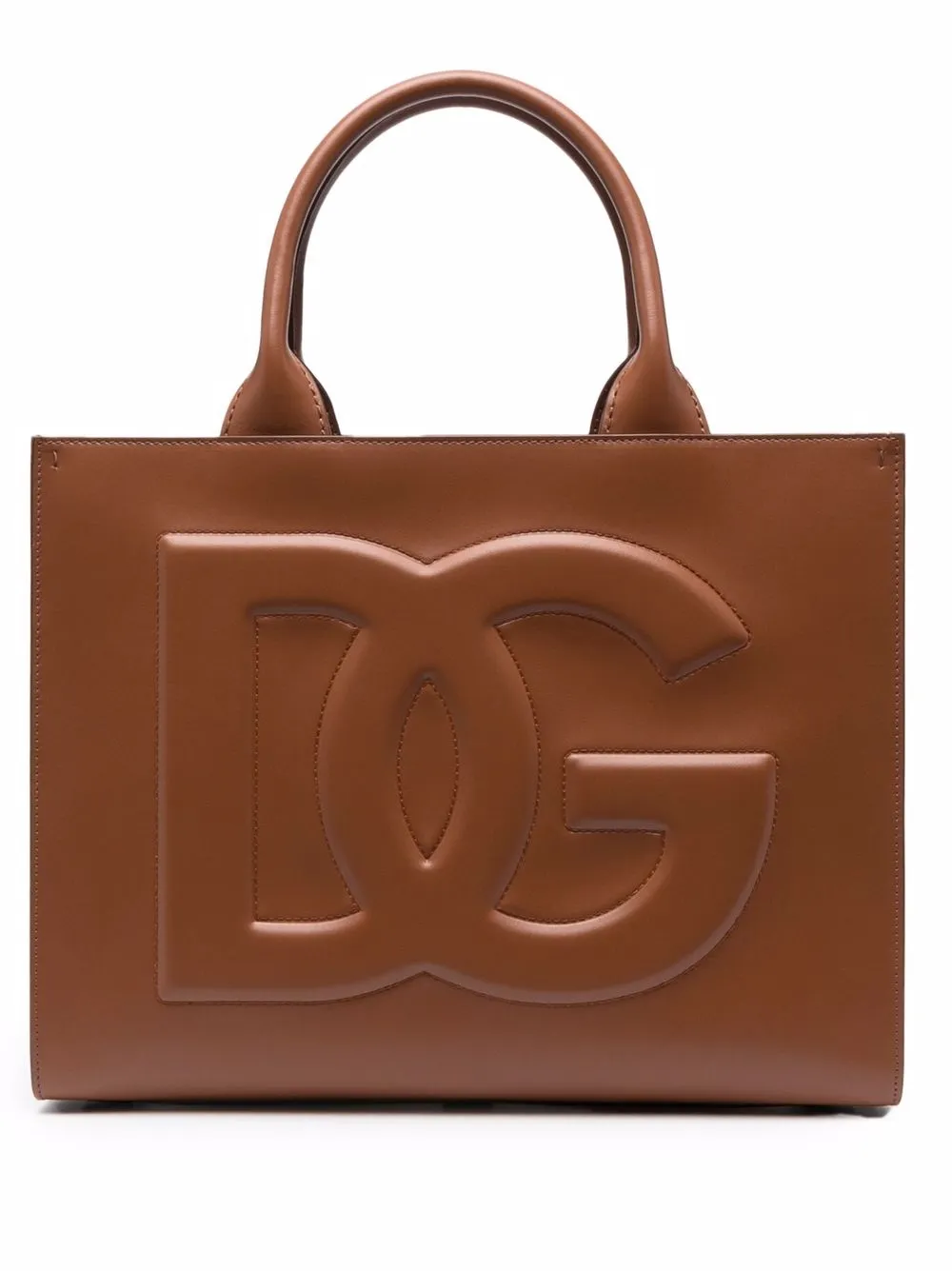 фото Dolce & gabbana сумка-тоут с тисненым логотипом