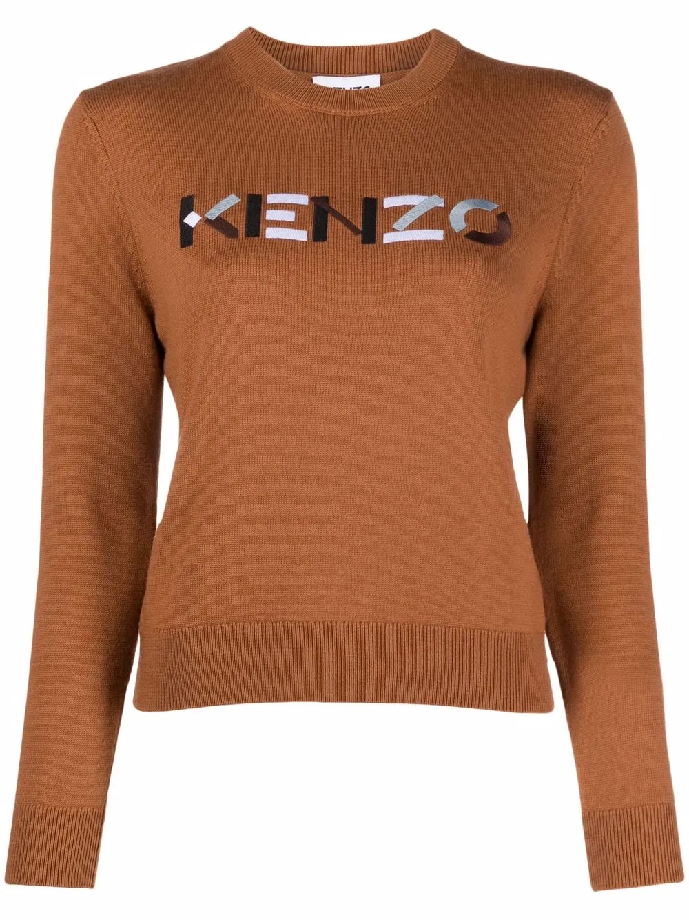 

Kenzo suéter con logo bordado - Marrón