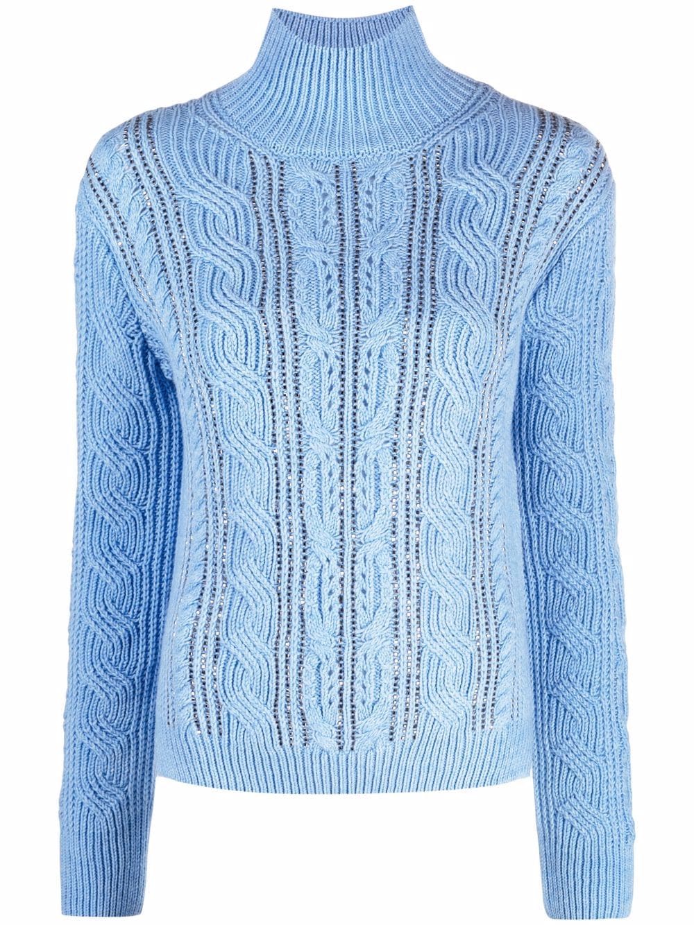 фото Ermanno firenze cable-knit roll-neck jumper