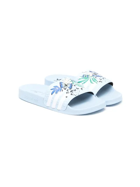 adidas Kids шлепанцы Adilette с графичным принтом