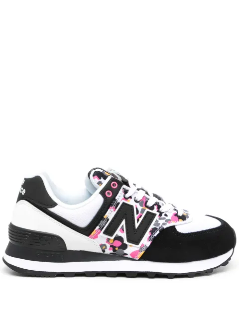 Shop New Balance 574 animal print 