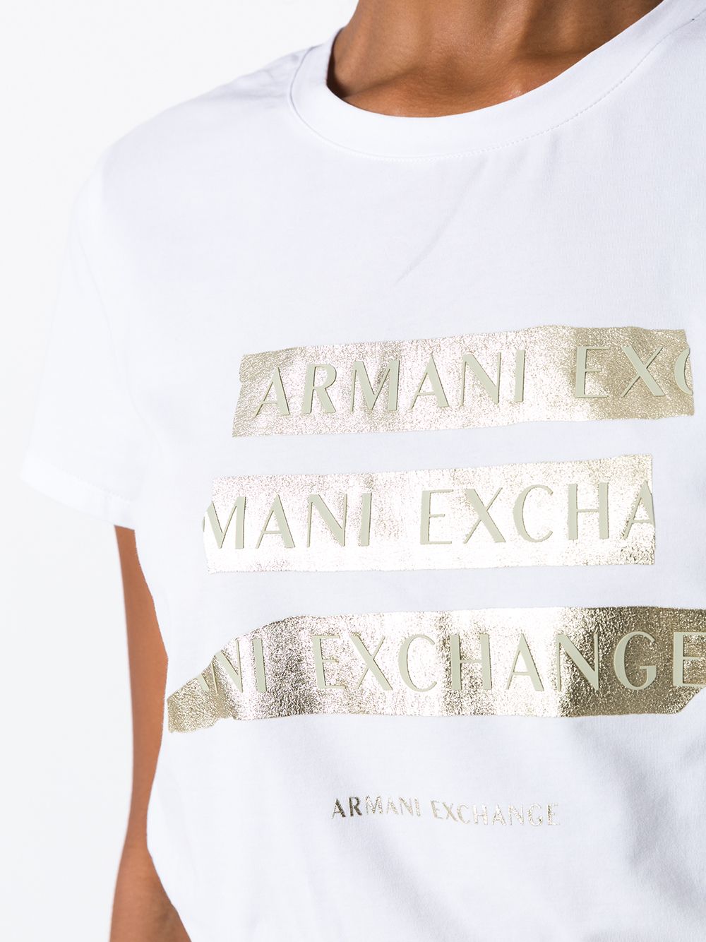 фото Armani exchange футболка узкого кроя