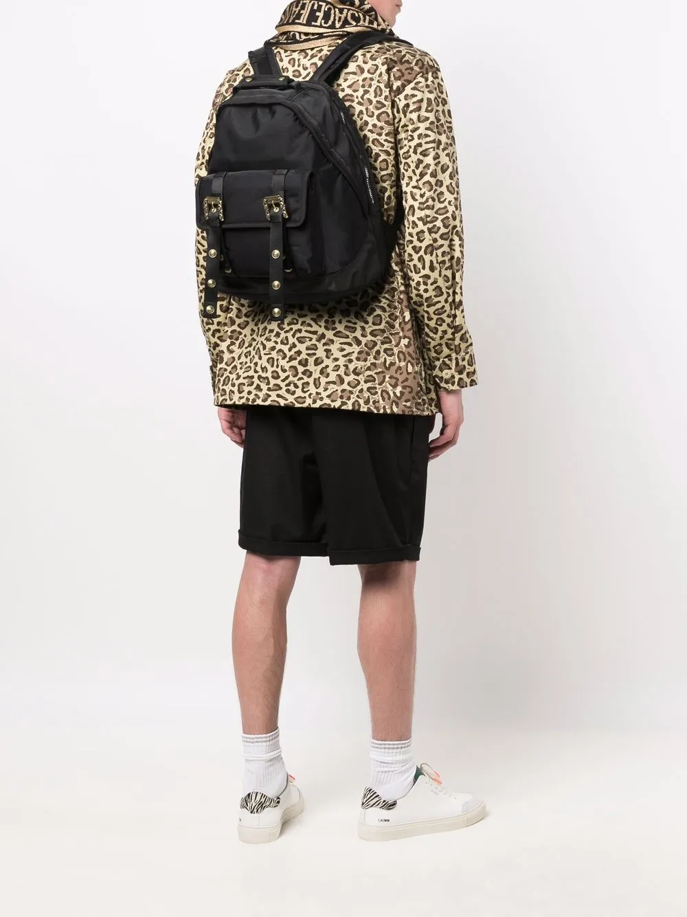 Versace Jeans Couture Rugzak met gesp Zwart