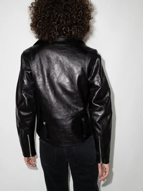Shop Rta Saige Leather Biker Jacket With Express Delivery Farfetch