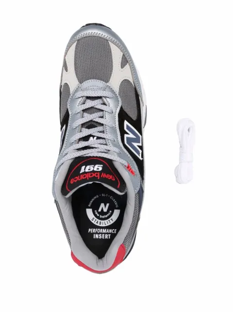 women's v 10 logo embroidered leather trainers