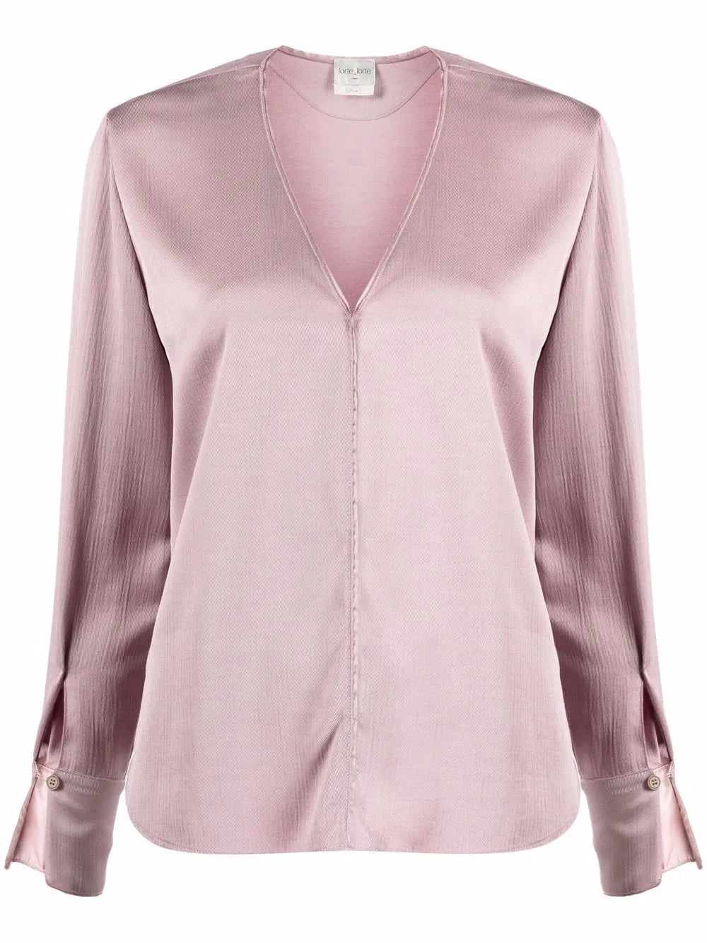 

Forte Forte blusa con cuello en V - Rosado