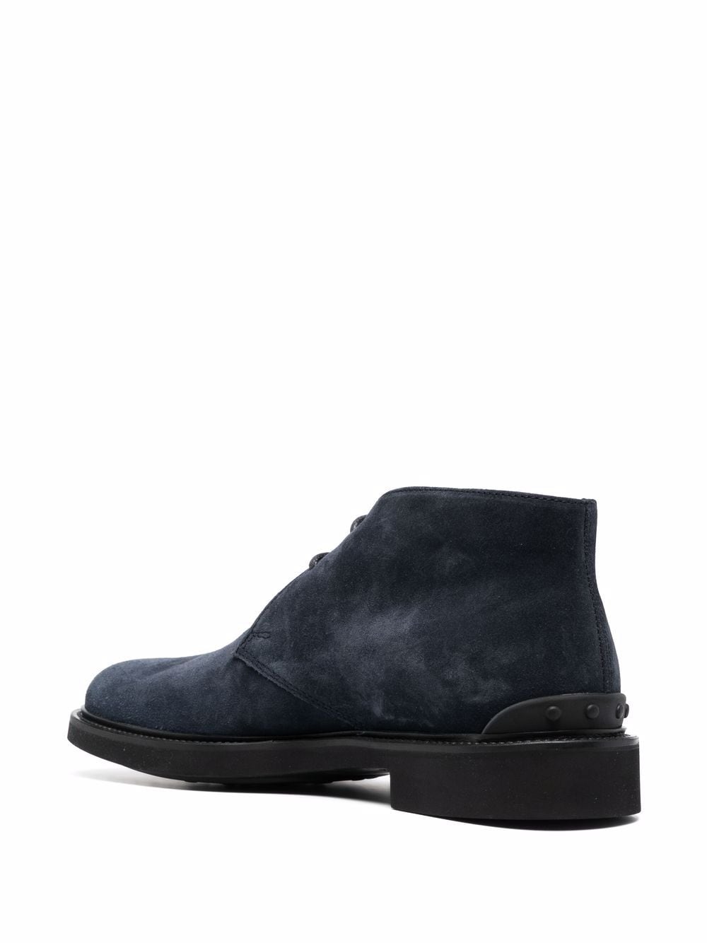 Shop Tod's Lace-up Suede Boots In Blau