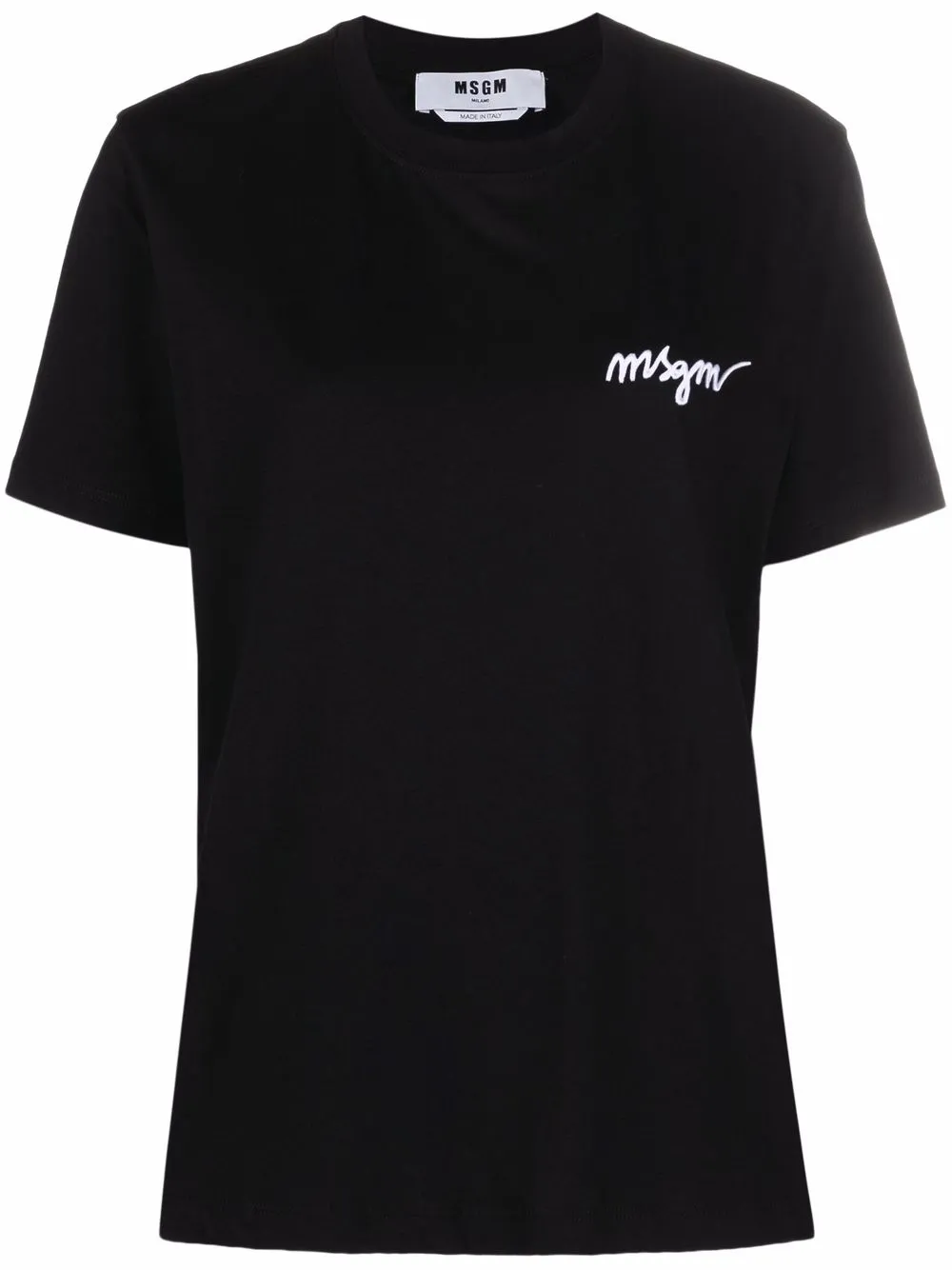 MSGM chest-logo Crewneck T-shirt - Farfetch