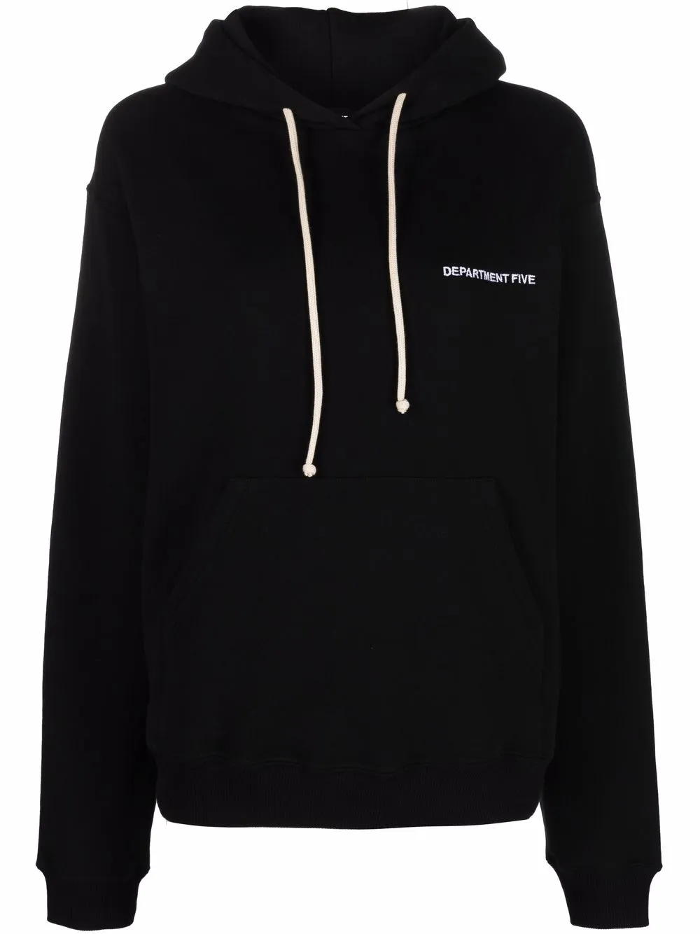 logo-print cotton hoodie
