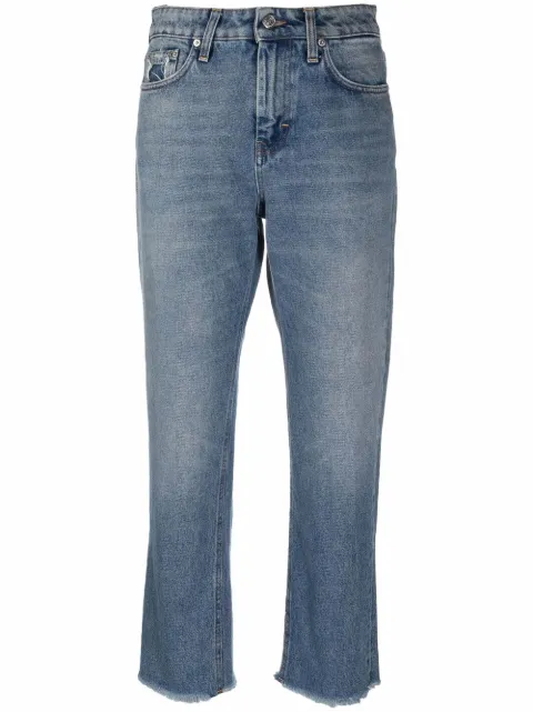 Department 5 high-waisted cropped jeans