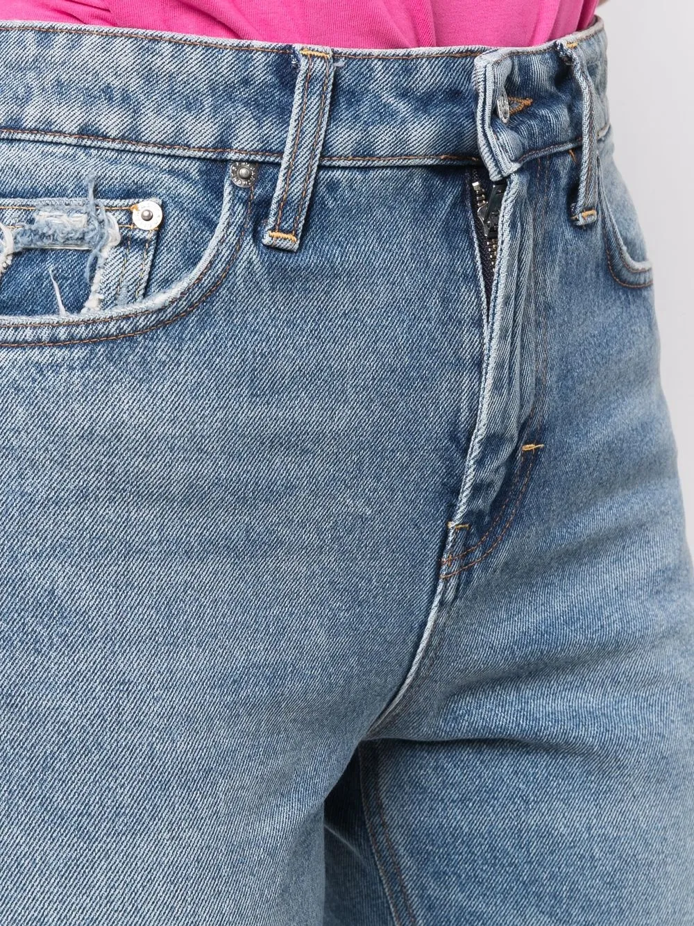 Department Five High-waisted Cropped Jeans In Blue