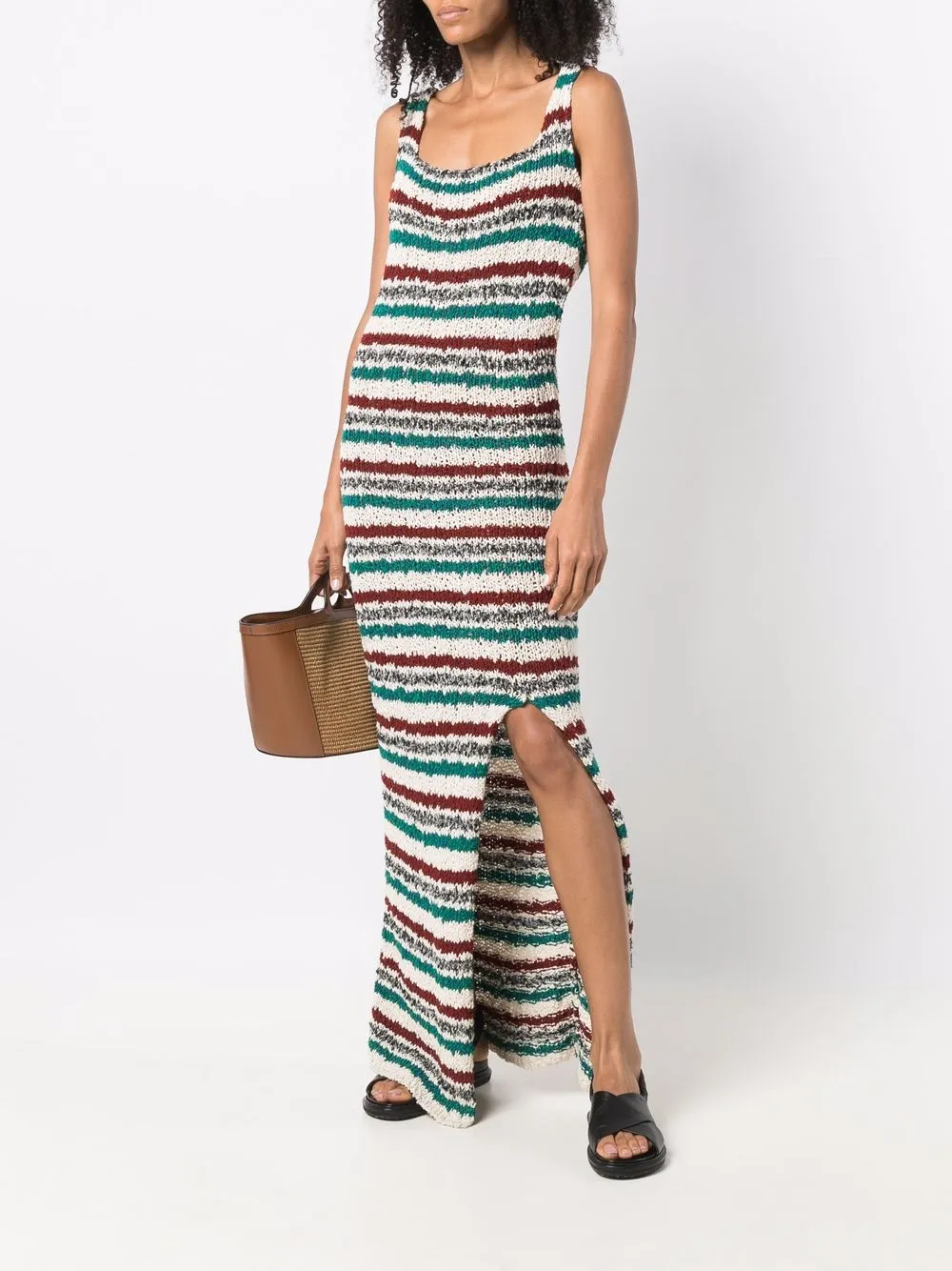 Marni Mouwloze jurk - Beige