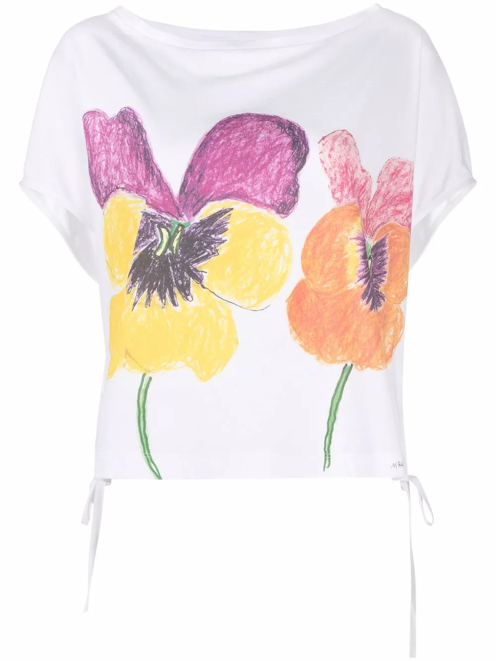 

Marni playera con estampado floral - Blanco