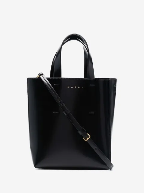 Marni mini Museo leather tote bag