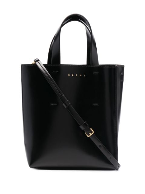 Marni mini Museo leather tote bag Women