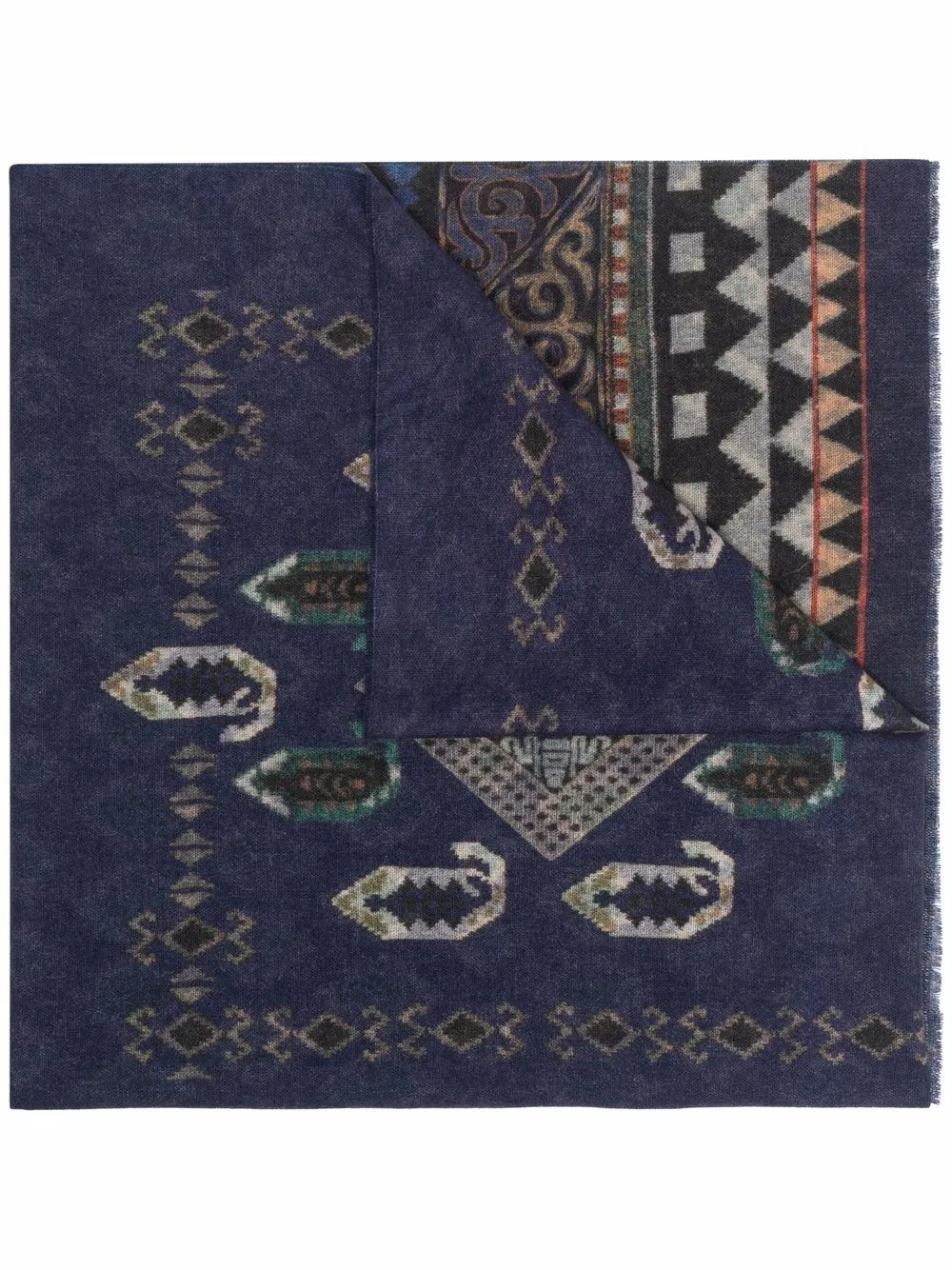 фото Etro трикотажный шарф с узором