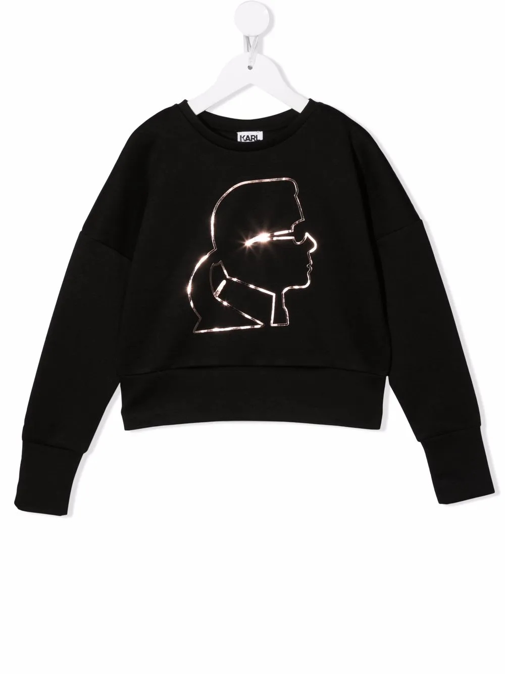 

Karl Lagerfeld Kids Karl outline sweatshirt - Black