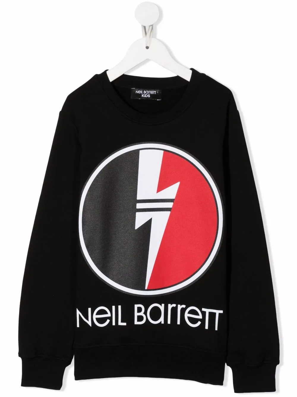 

Neil Barrett Kids sudadera con logo estampado - Negro