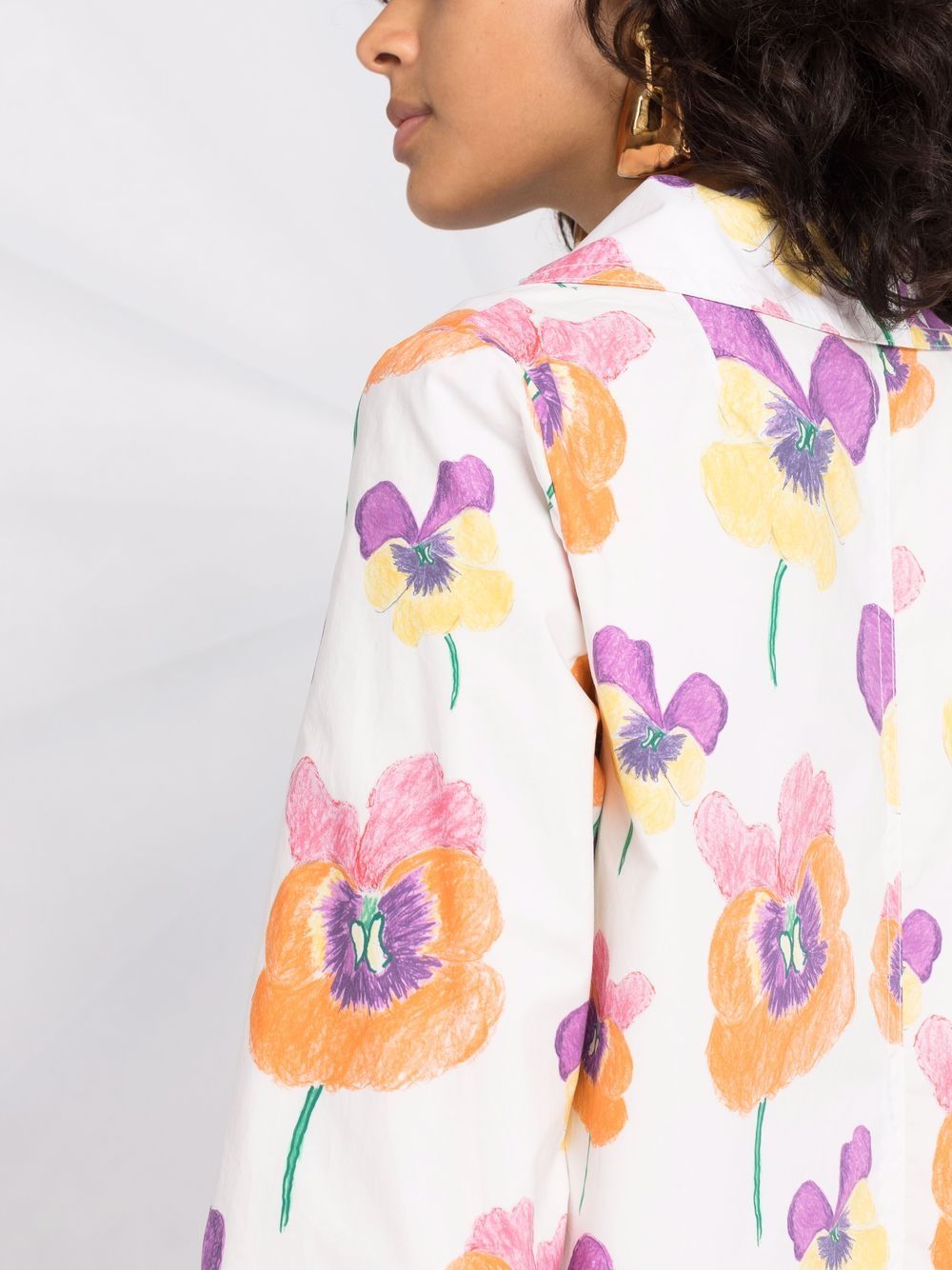 фото Marni куртка на пуговицах с цветочным принтом
