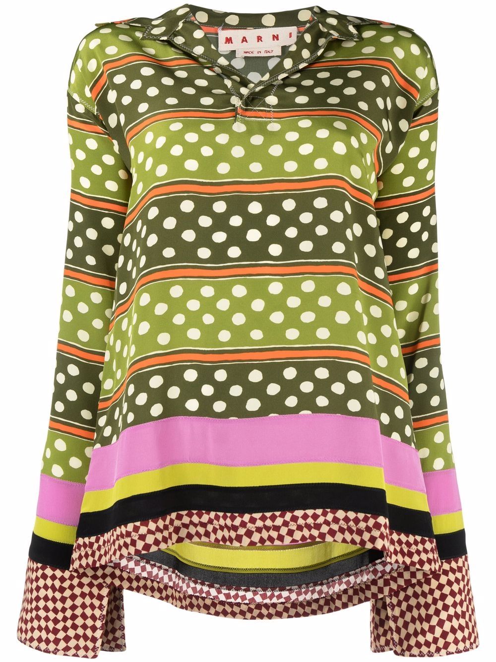 

Marni polka-dot print blouse - Green