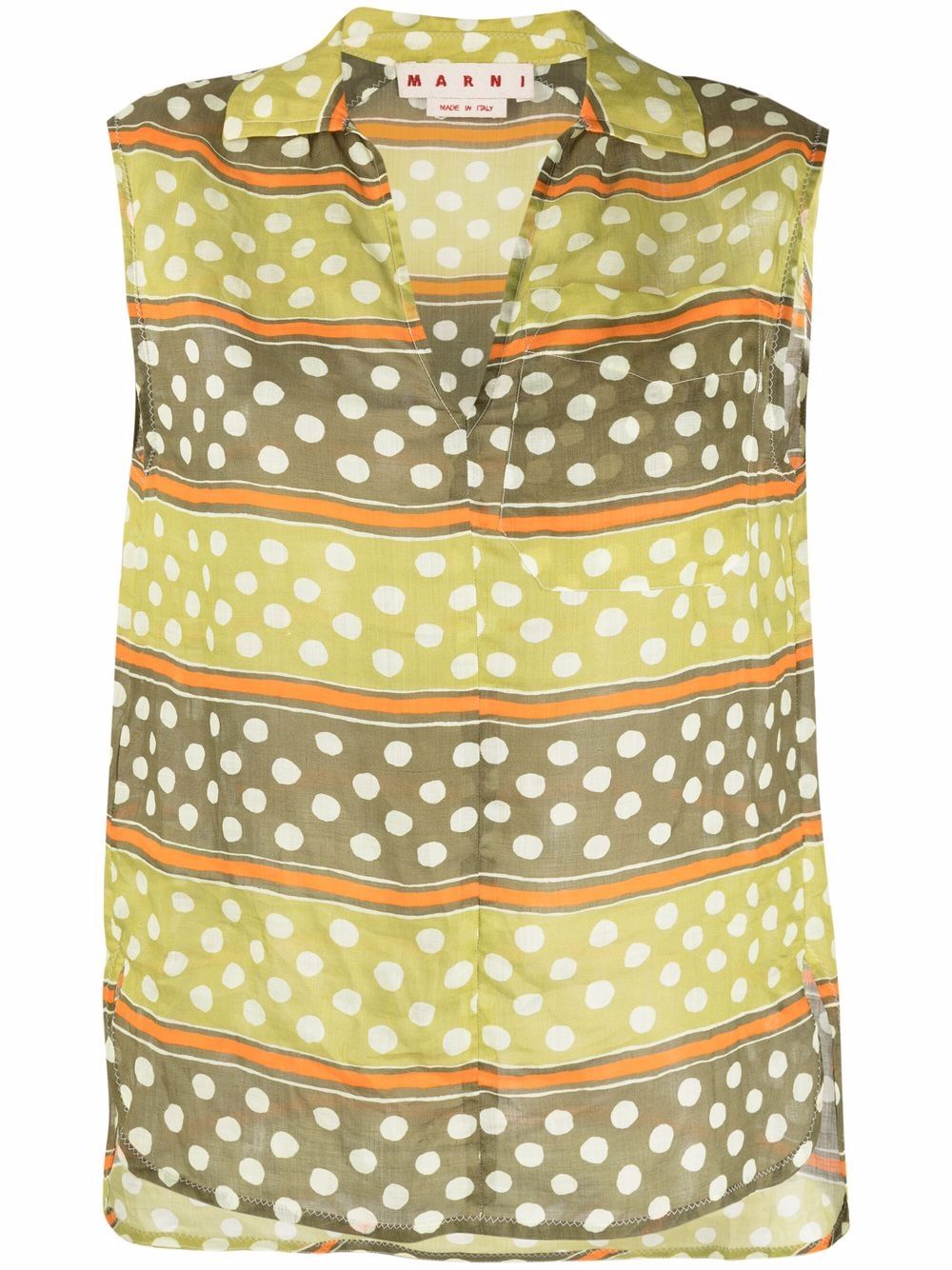 

Marni polka-dot print blouse - Green