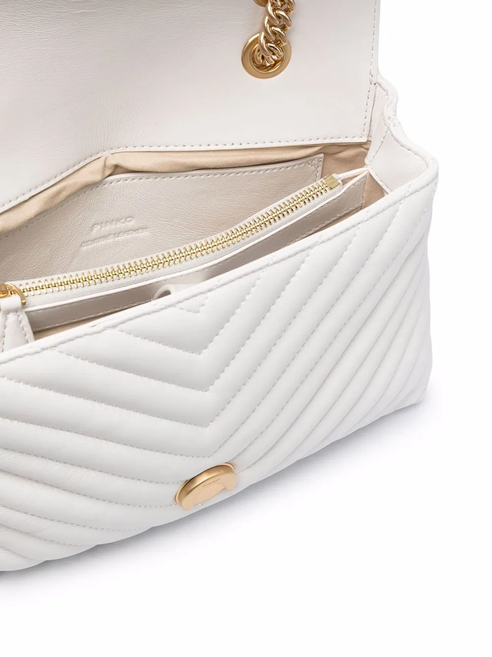 фото Pinko стеганая сумка-сэтчел с логотипом