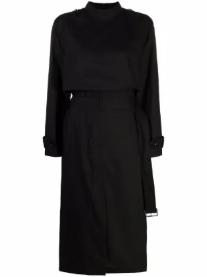 MM6 Maison Margiela ブラックロングスリーブドレス XS MM6 Maison Margiela（エムエムシックス・メゾン・マルジェラ