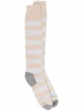 Fedeli stripe-pattern socks - Neutrals