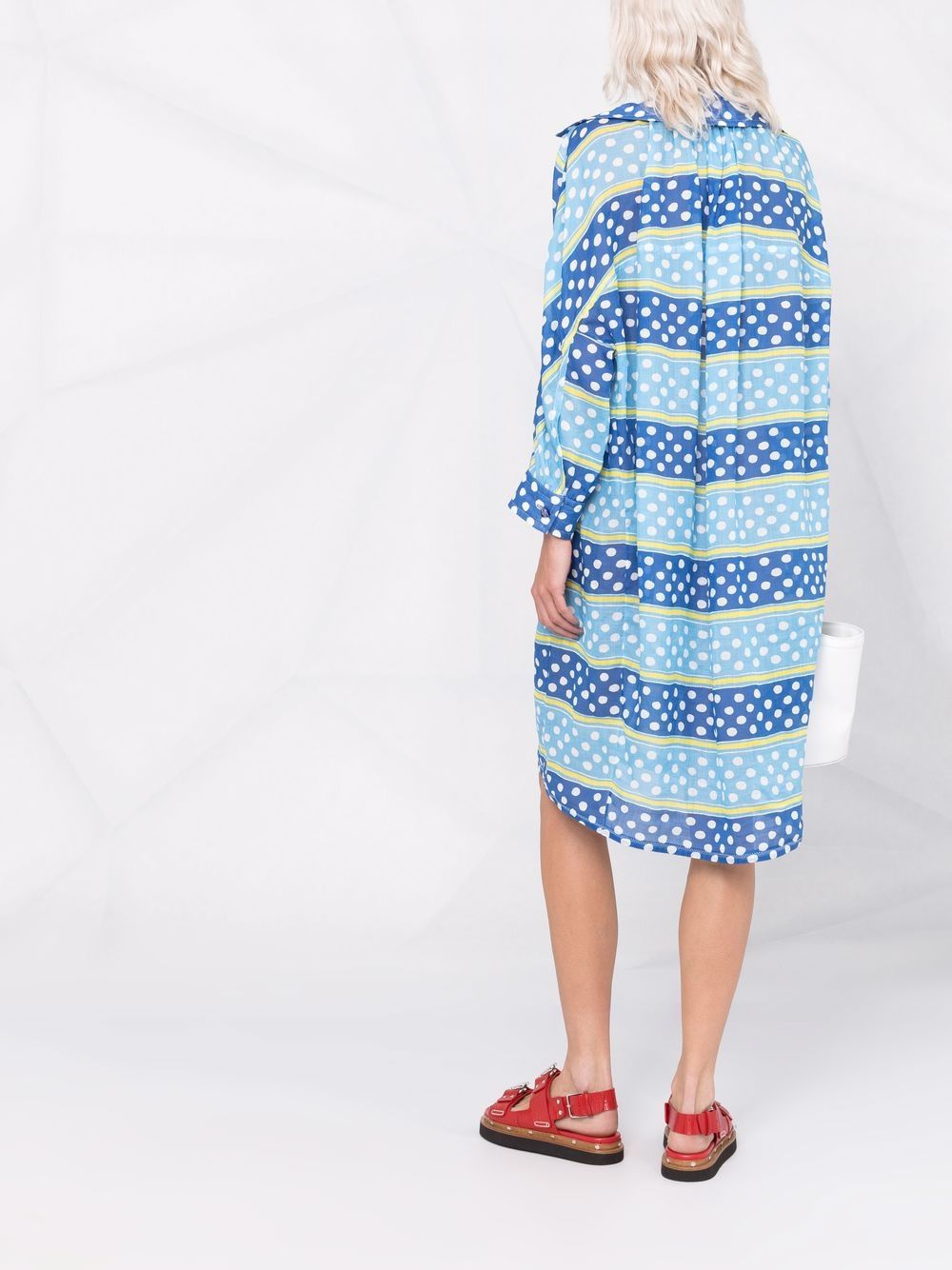 Marni striped polka dot dress Women