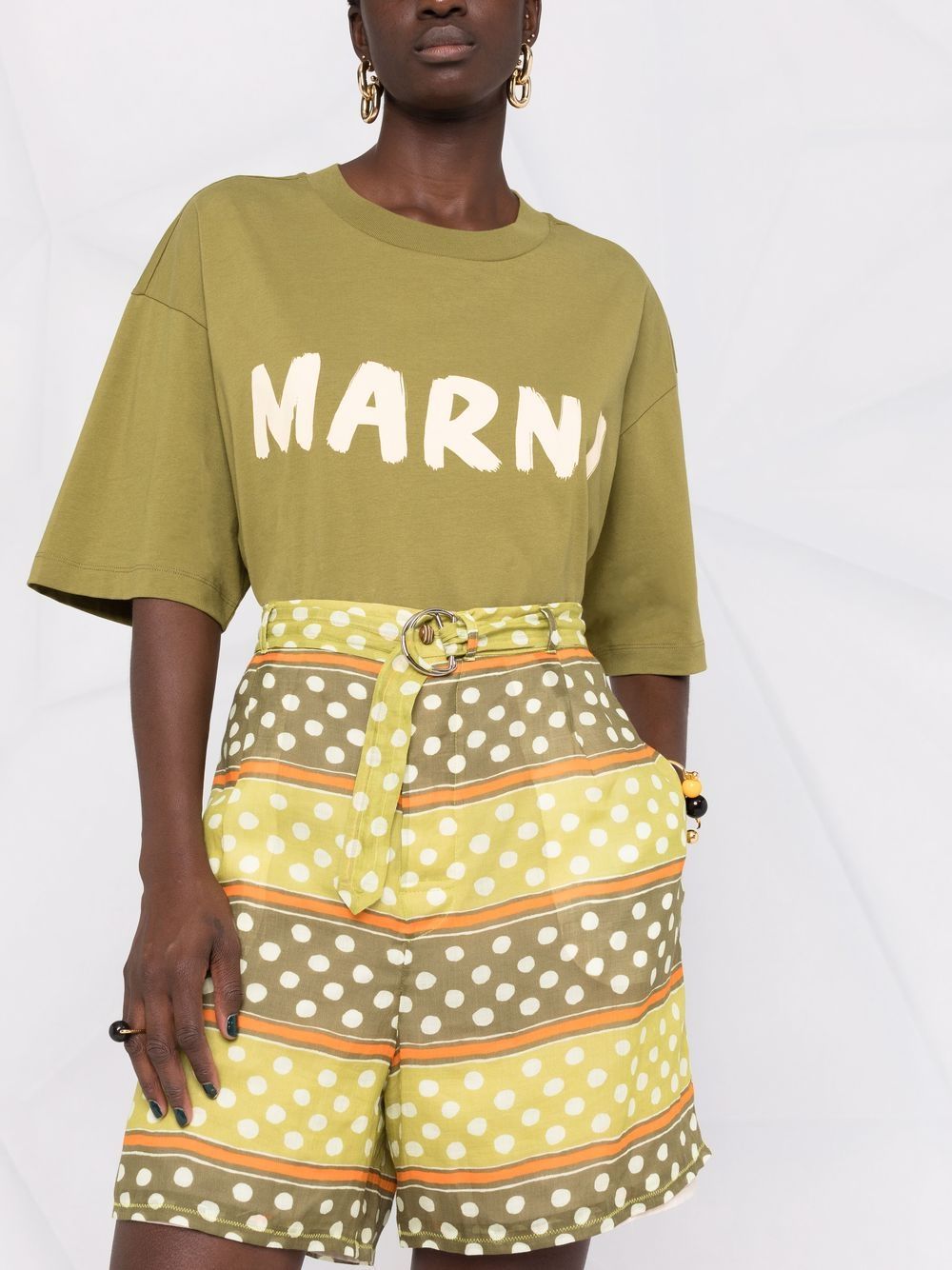 фото Marni шорты в горох