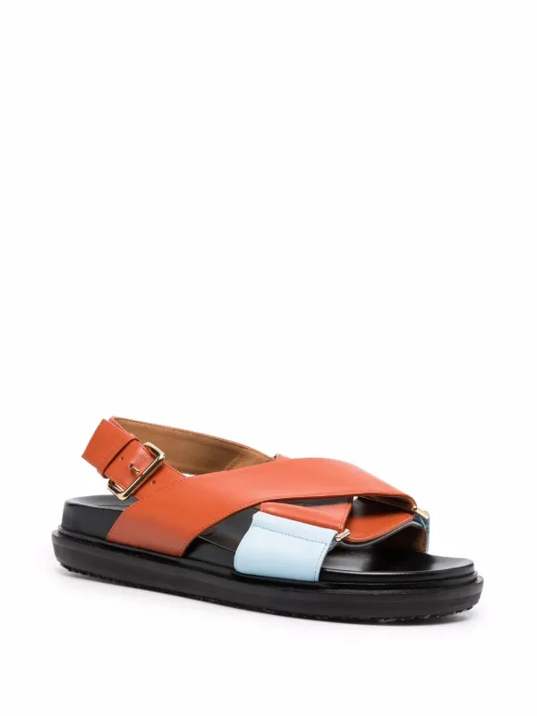 MARNI ▽フューズベット クロスストラップサンダル 靴・シューズ 