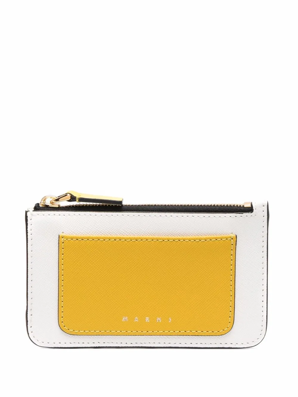 

Marni colour-block zip-up wallet - Yellow