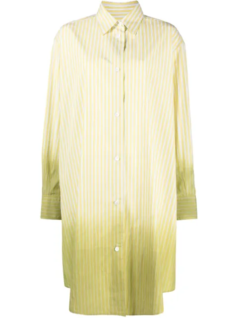 Marni gradient high-low hem shirt