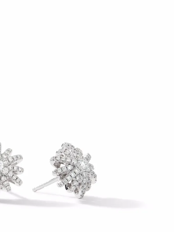 David Yurman Starburst ダイヤモンド ピアス 11.7mm 18K