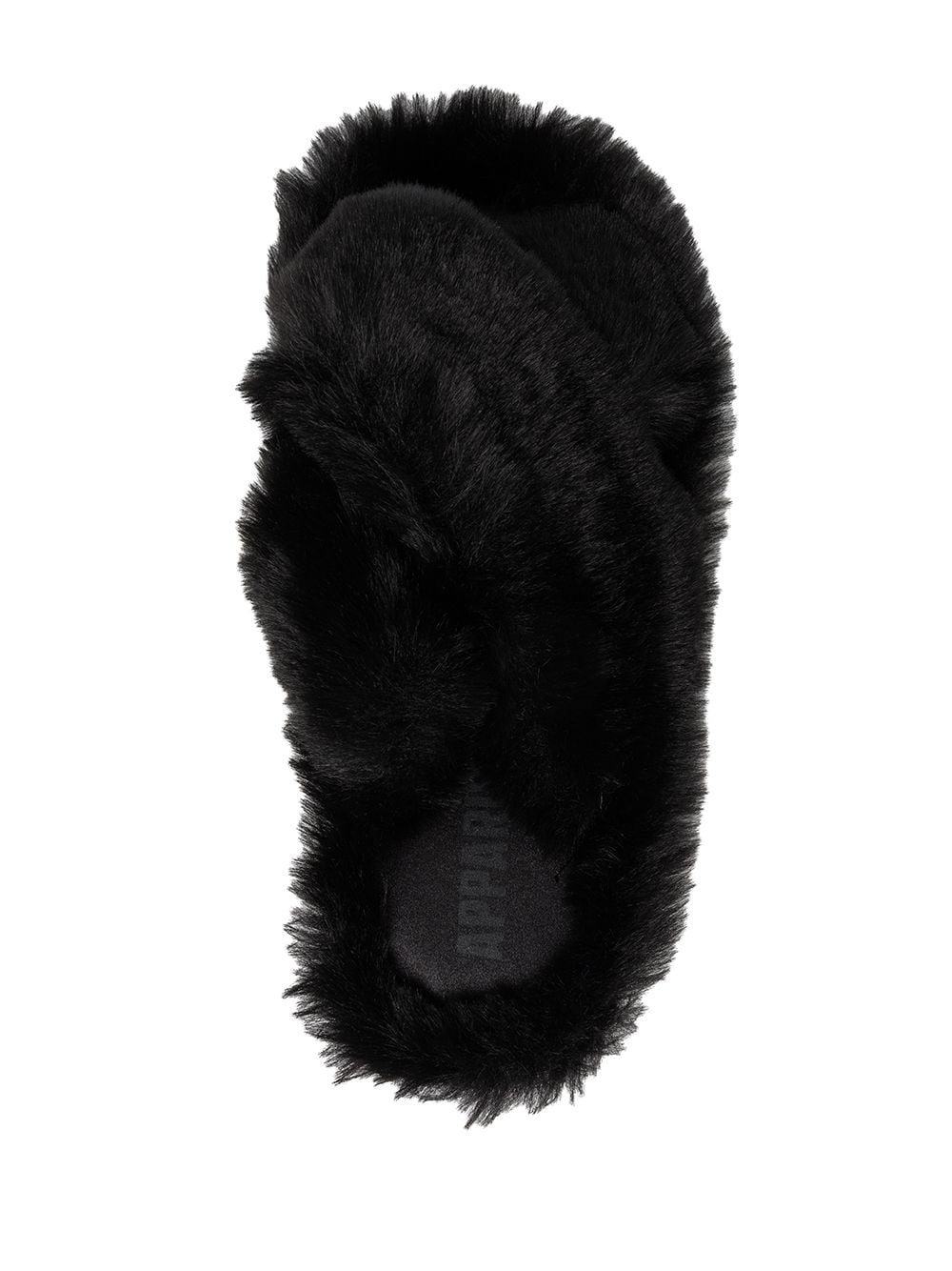 Shop Apparis Biba Faux-fur Slippers In Black