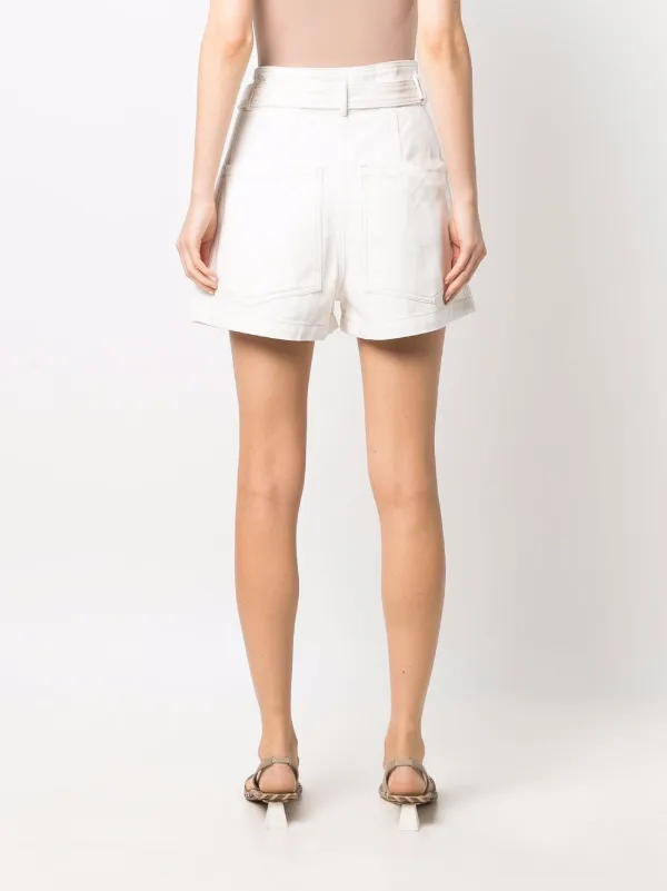 STOREEZ Paperbag Belted Shorts - Farfetch