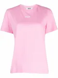 MSGM logo-print short-sleeved T-shirt - Pink